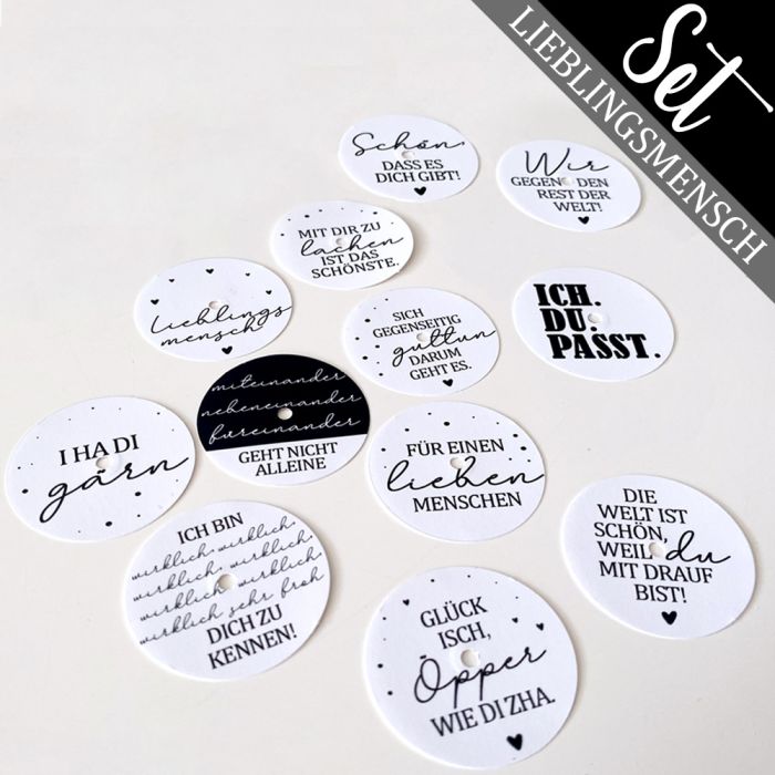 Botschaften-Set: Lieblingsmensch